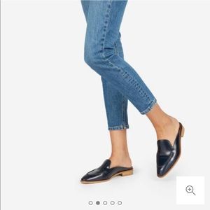 Everlane modern loafer mule black leather